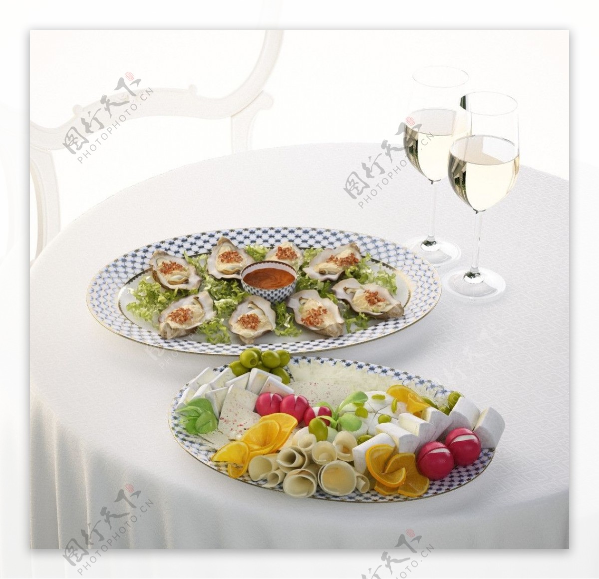 餐具食物模型图片