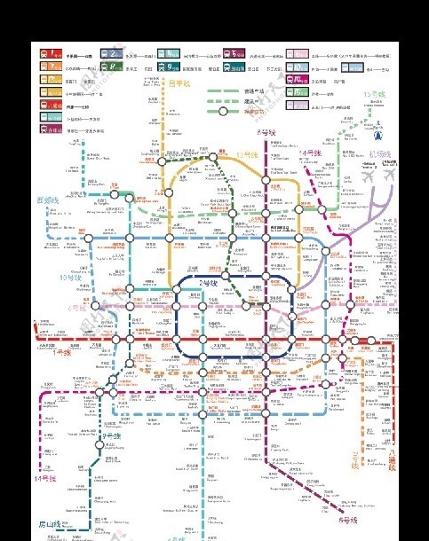 北京地铁2011矢量图片
