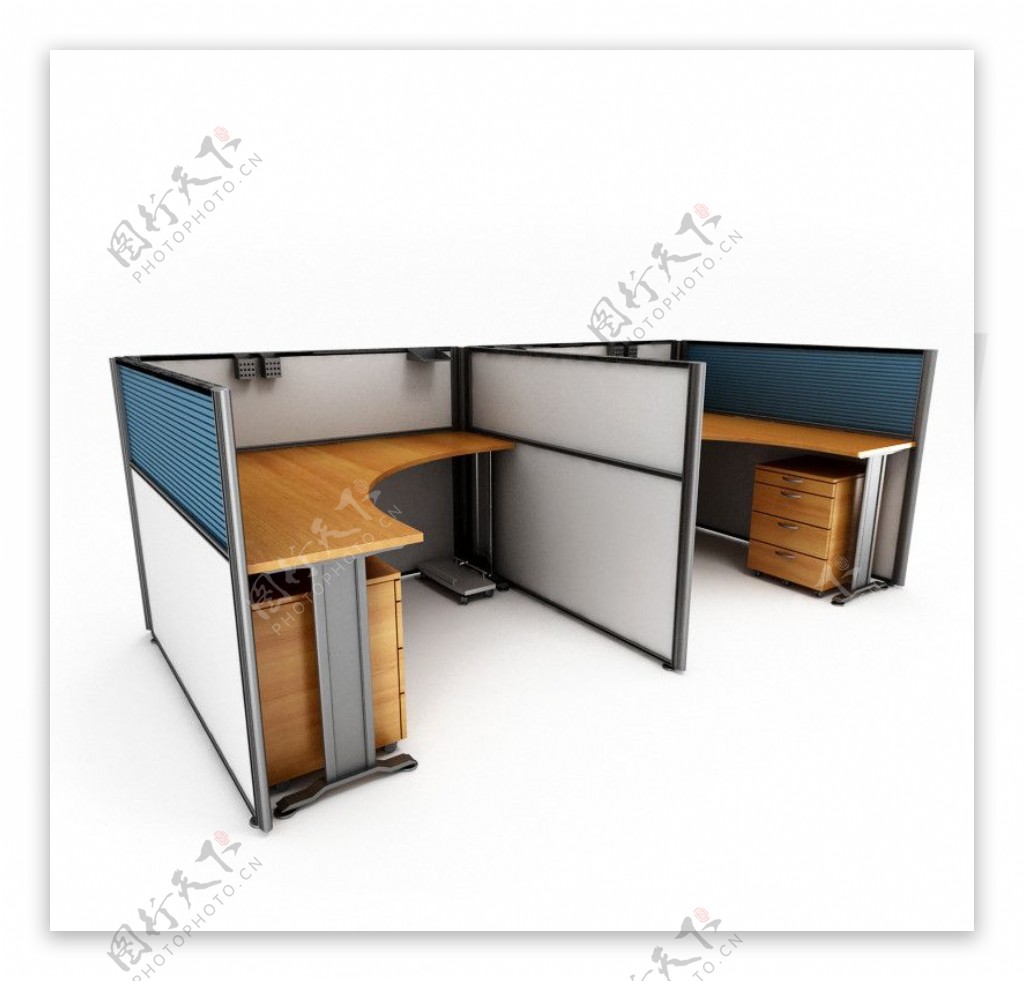 3d模型办公室桌椅图片