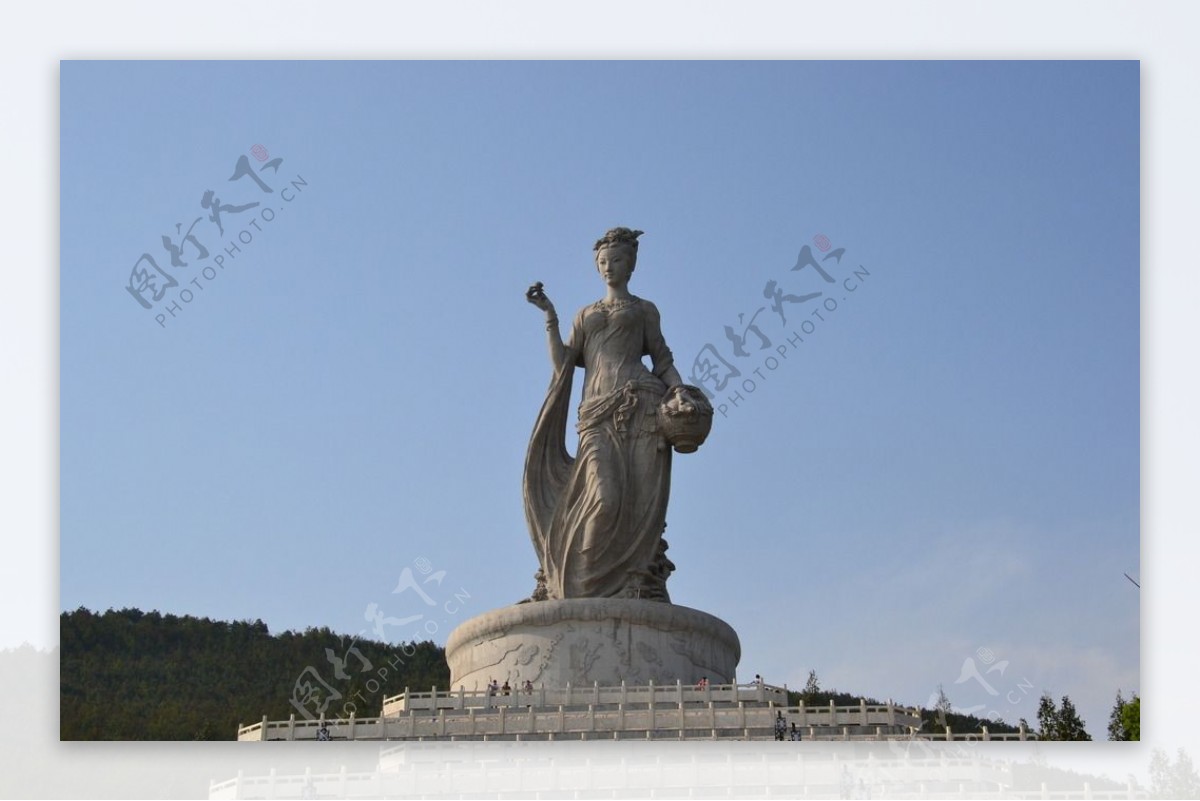 重庆永川神女湖雕像图片