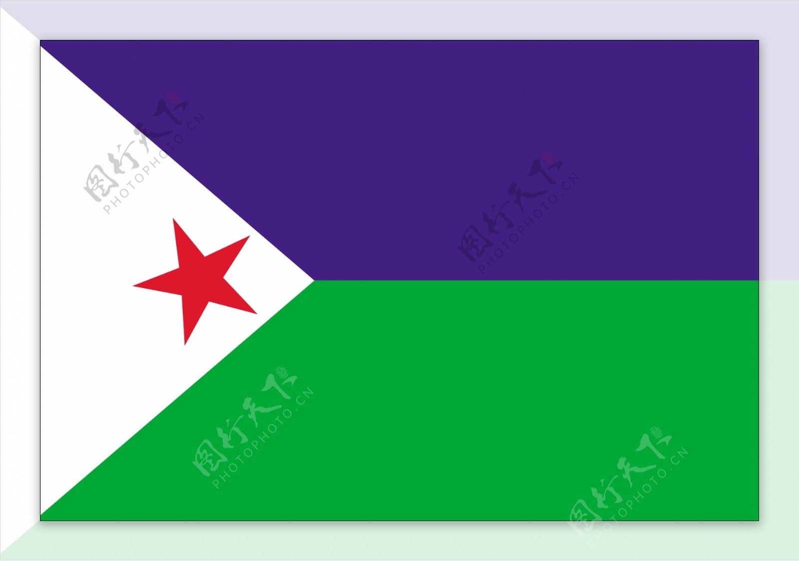 吉布提国旗图片