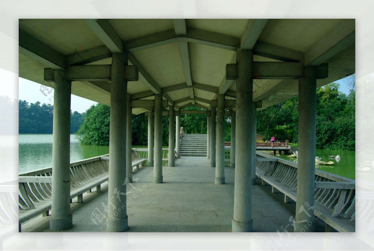 仙女湖走廊图片
