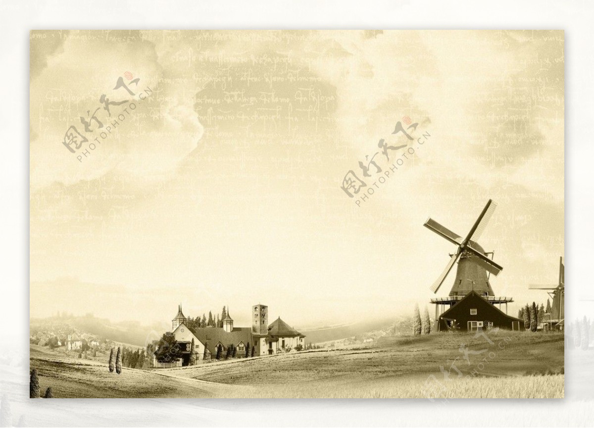 怀旧荷兰风景图片