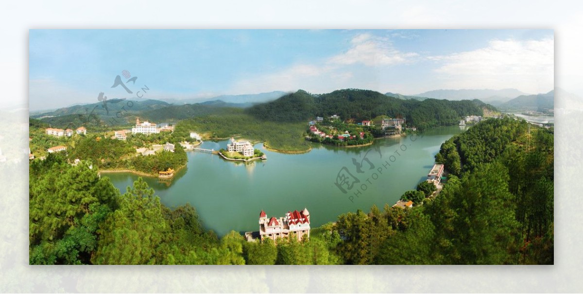 黄花湖全景图片