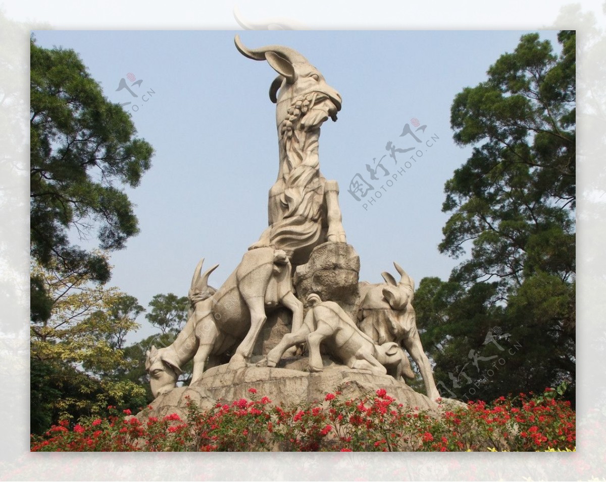 广州五羊雕像图片