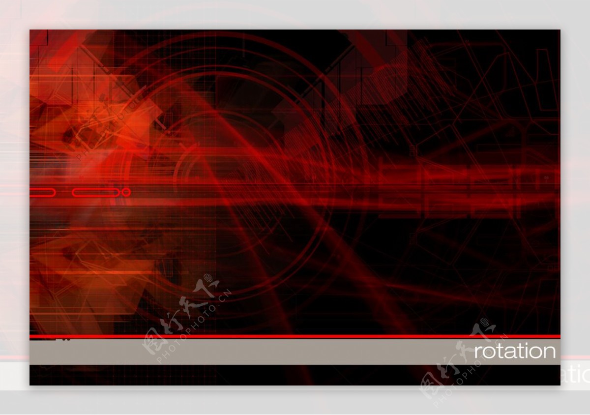 红色黑色梦幻科技空间背景图片