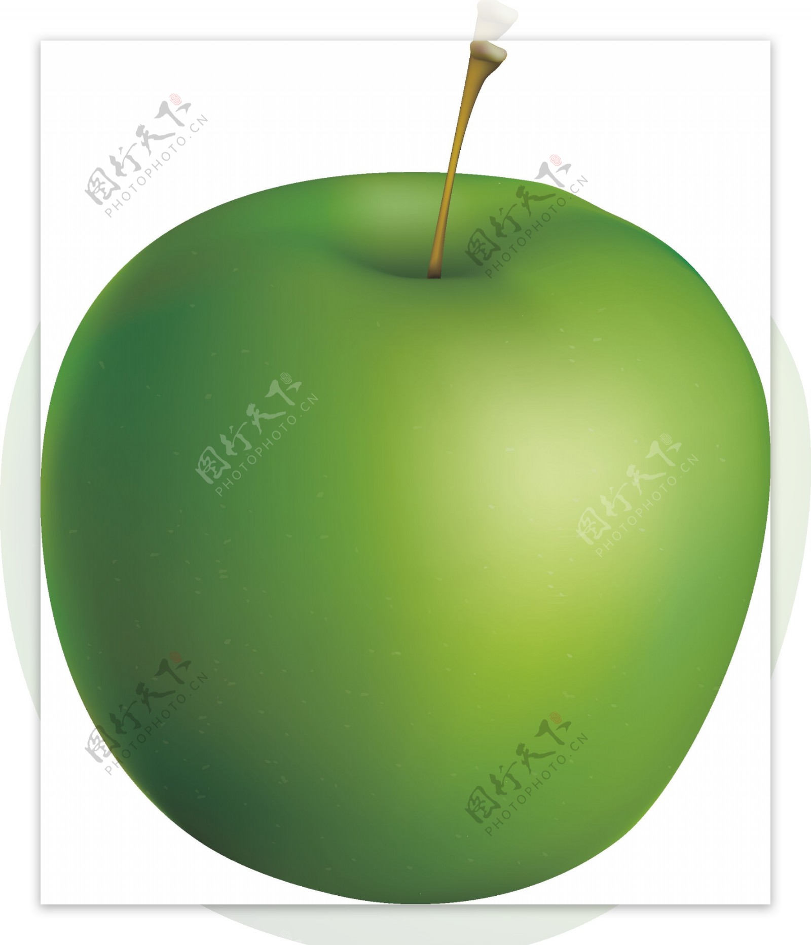 鼠绘青苹果图片