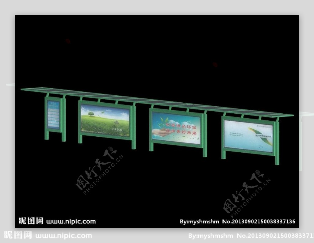 深圳公交站台模型图片