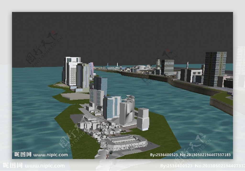 3Dmax城市漫游图片