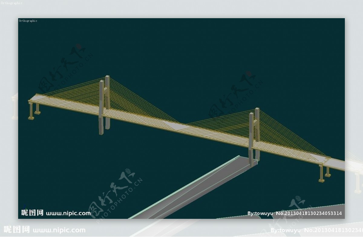 斜拉桥模型图片