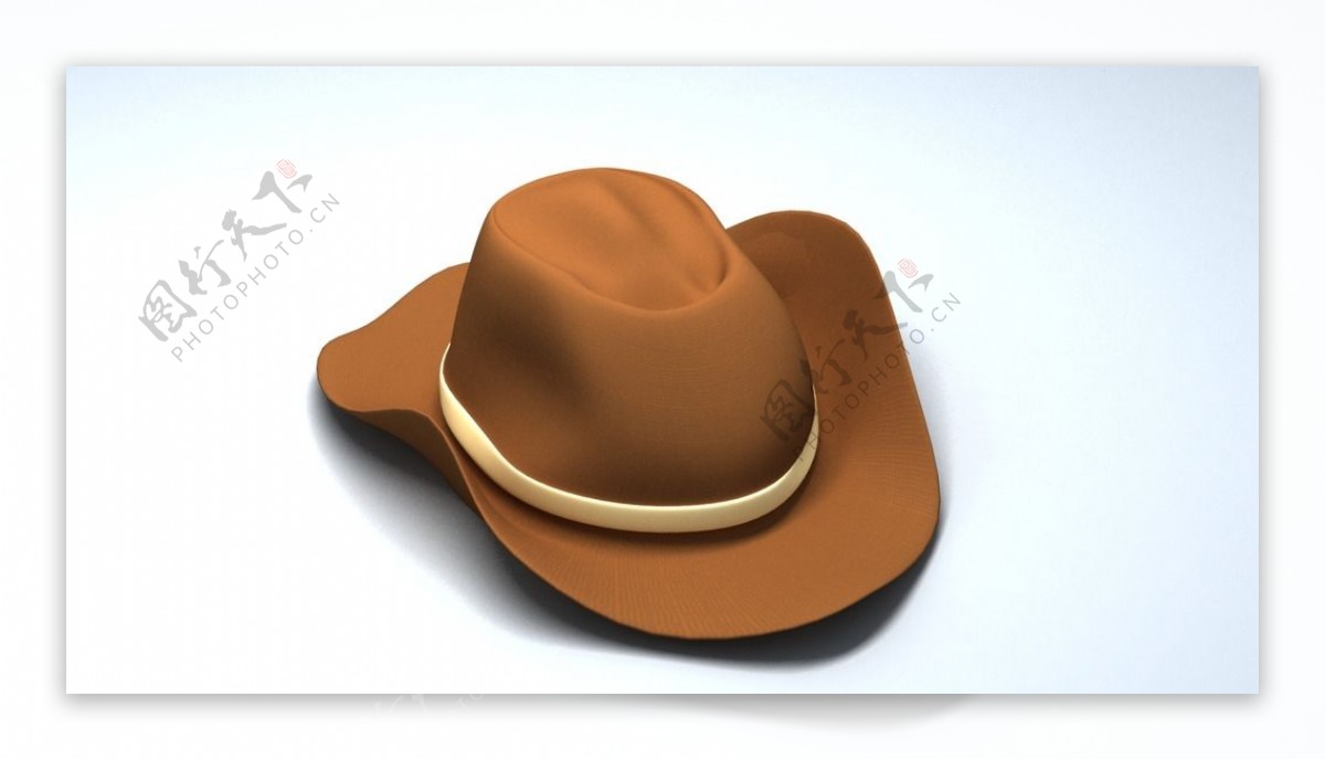 3D牛仔帽子模型图片