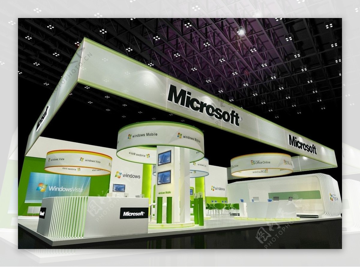 微软展台设计图片