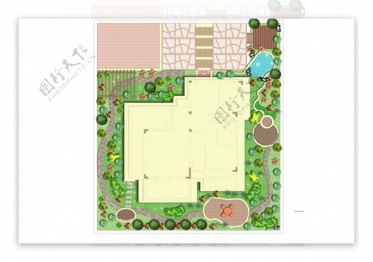 小花园设计图片