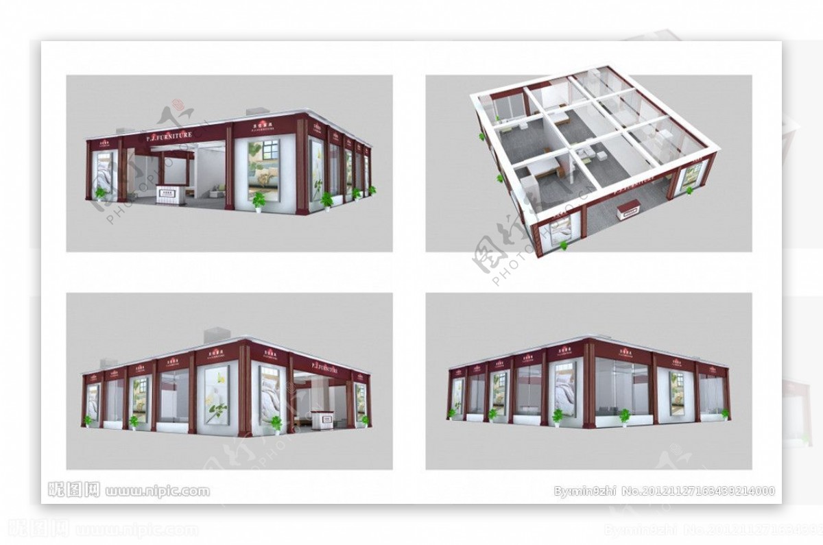 展览模型3D设计模型展示模型图片