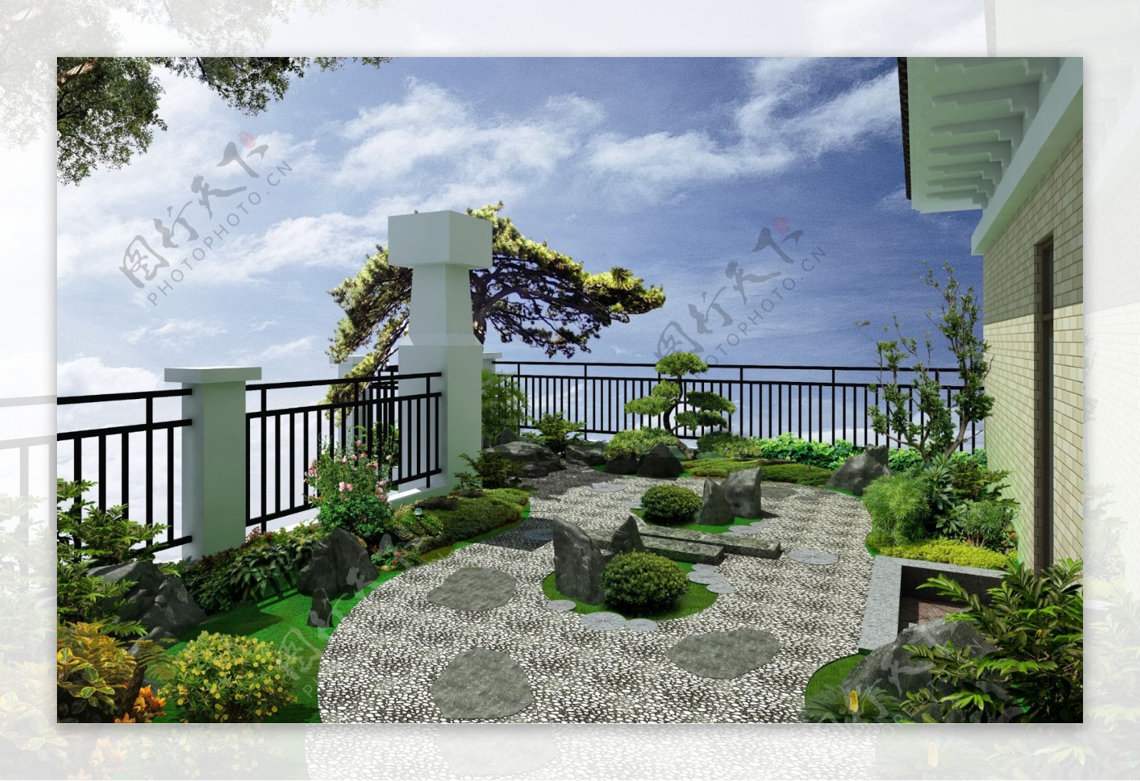日式天台花园图片