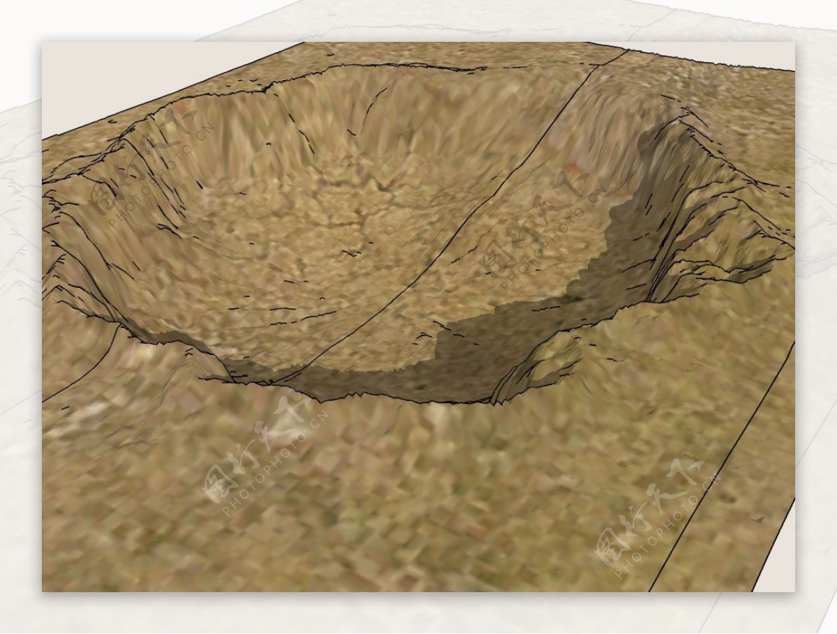 地坑3D模型图片