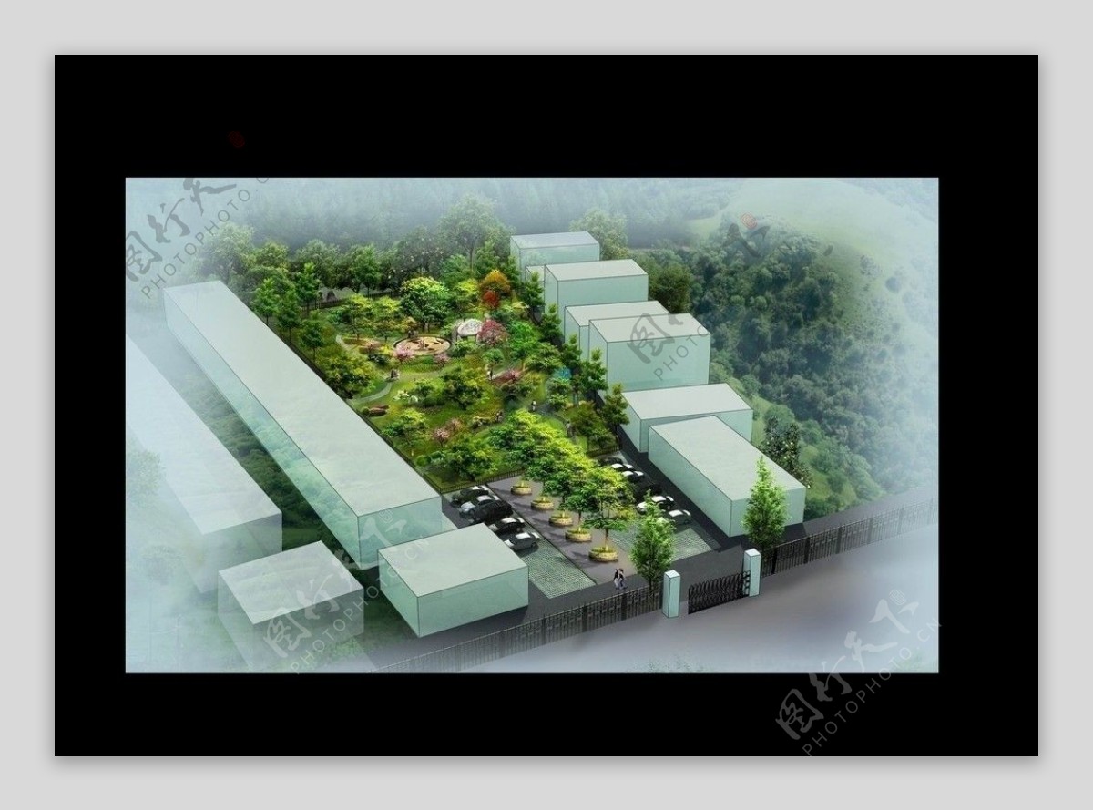 工厂景观规划设计图片