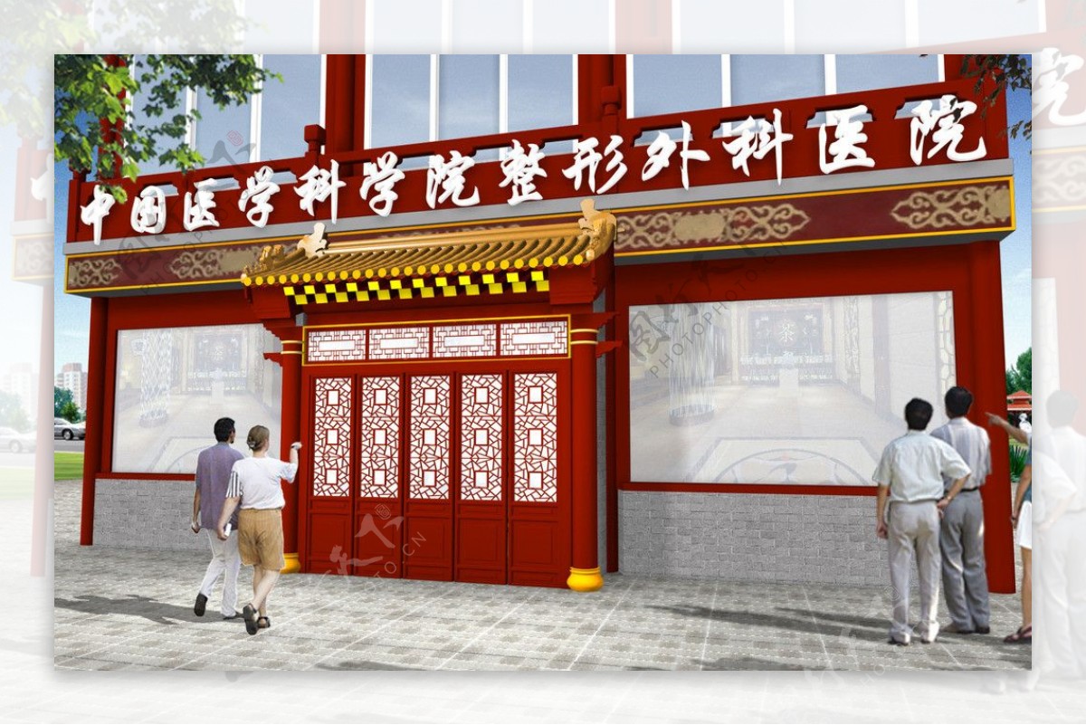 中式门头建筑图片