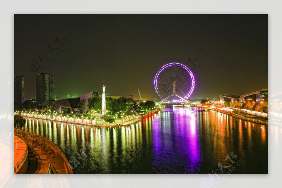 永乐桥夜景图片