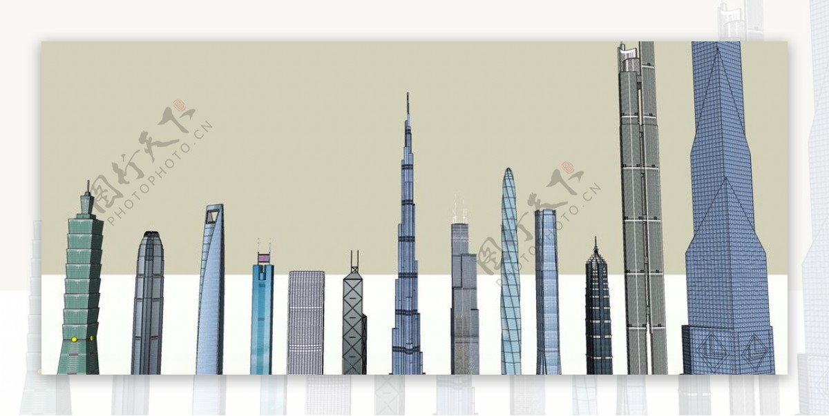 SketchUp世界最好高楼城市图片