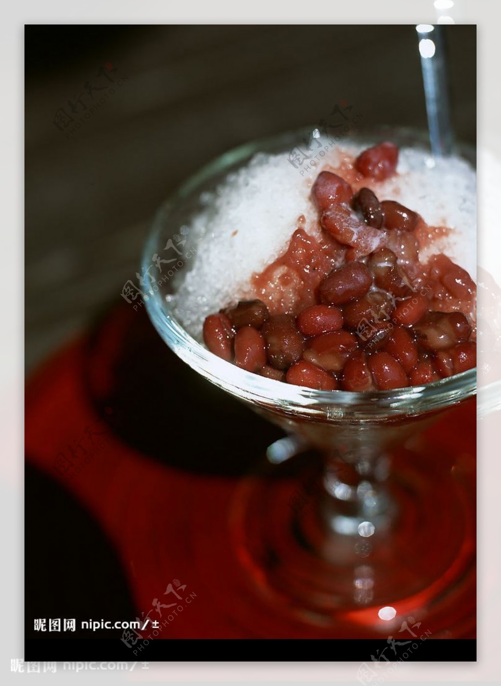 红豆刨冰图片