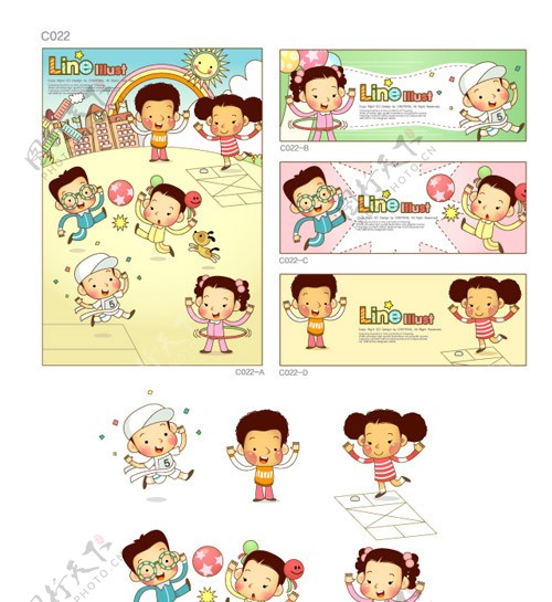 韩国卡通矢量图库1030图片