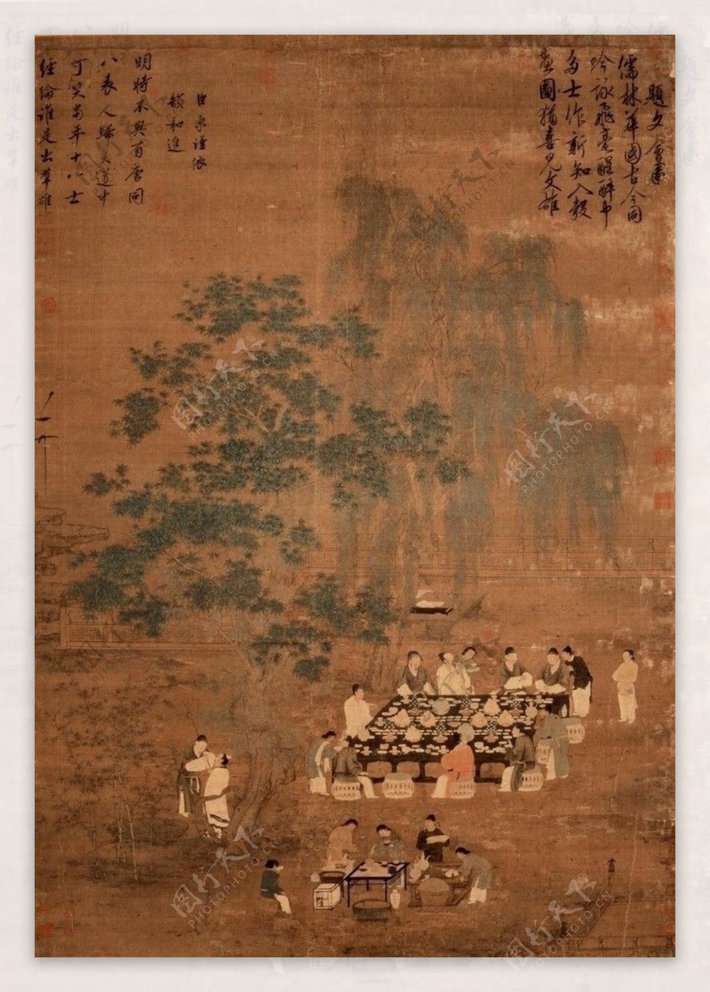 古代茶图图片