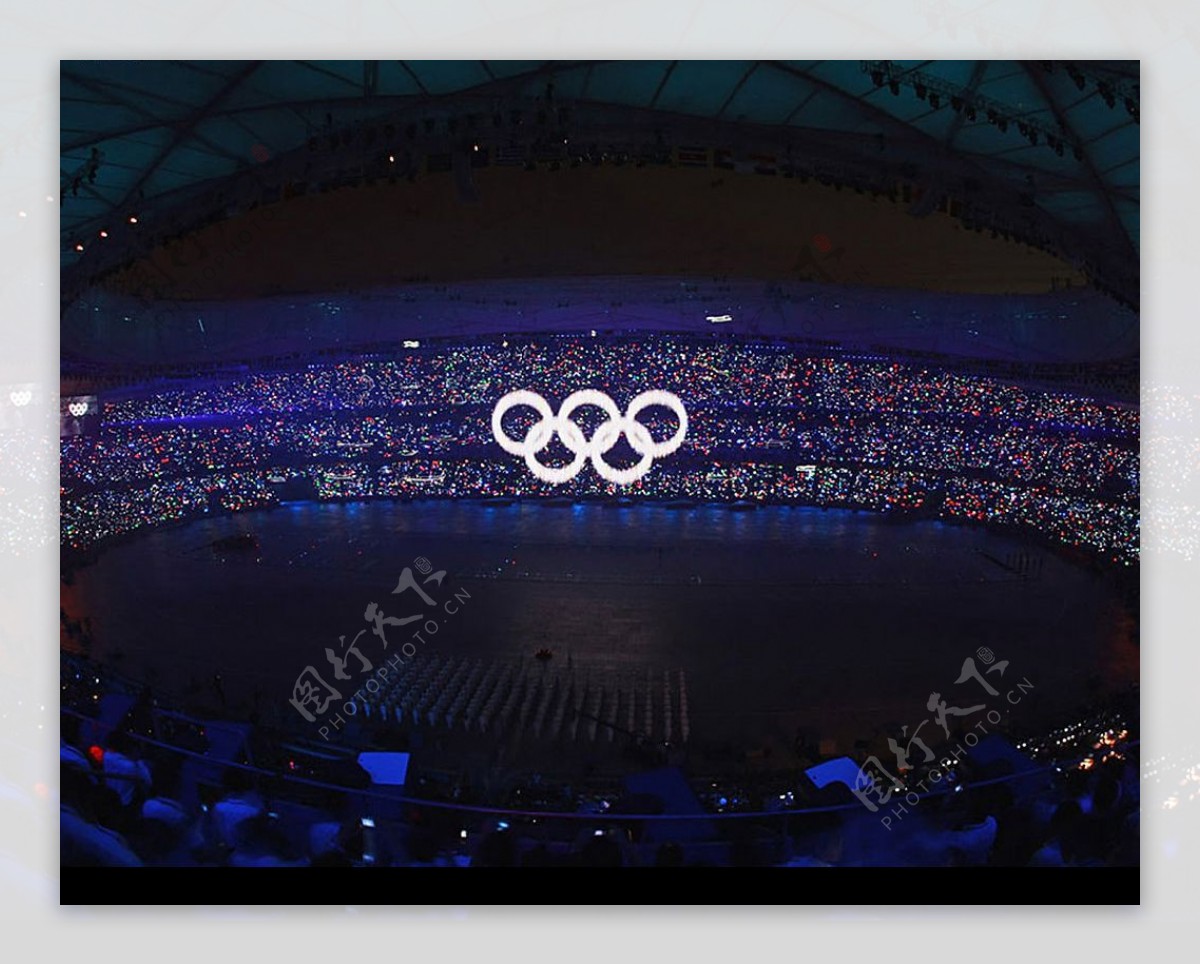 奥运会开幕式五环图片