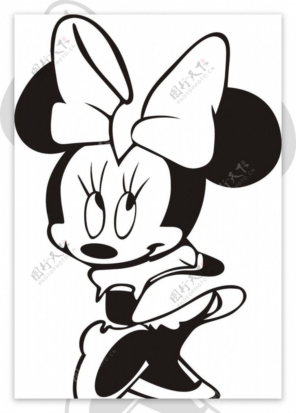 米奇老鼠怎么画,米妮怎么画,米奇老鼠简笔画_大山谷图库