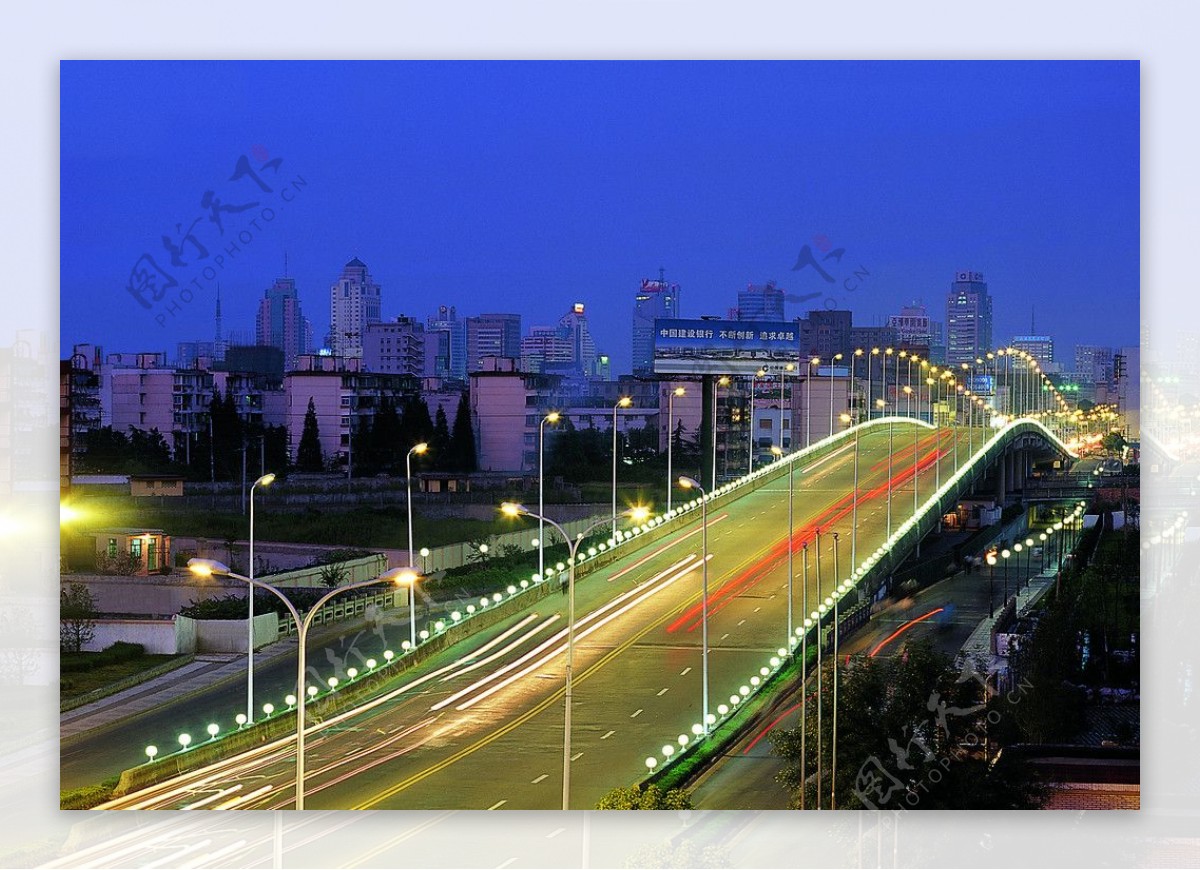 宁波柳汀立交桥夜景图片