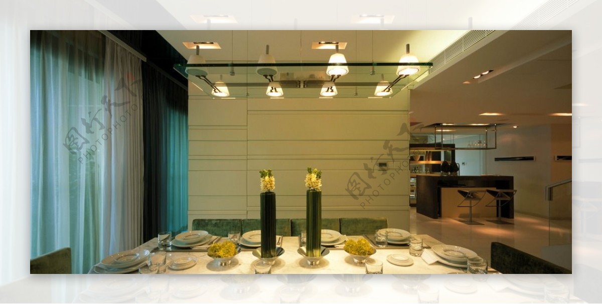 广州金海湾样板房餐厅图片