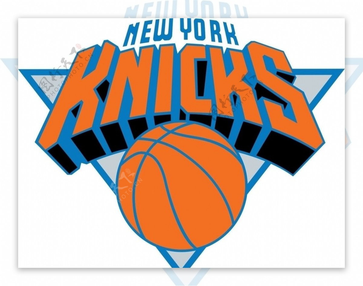 NBA尼克斯队标志矢量图图片