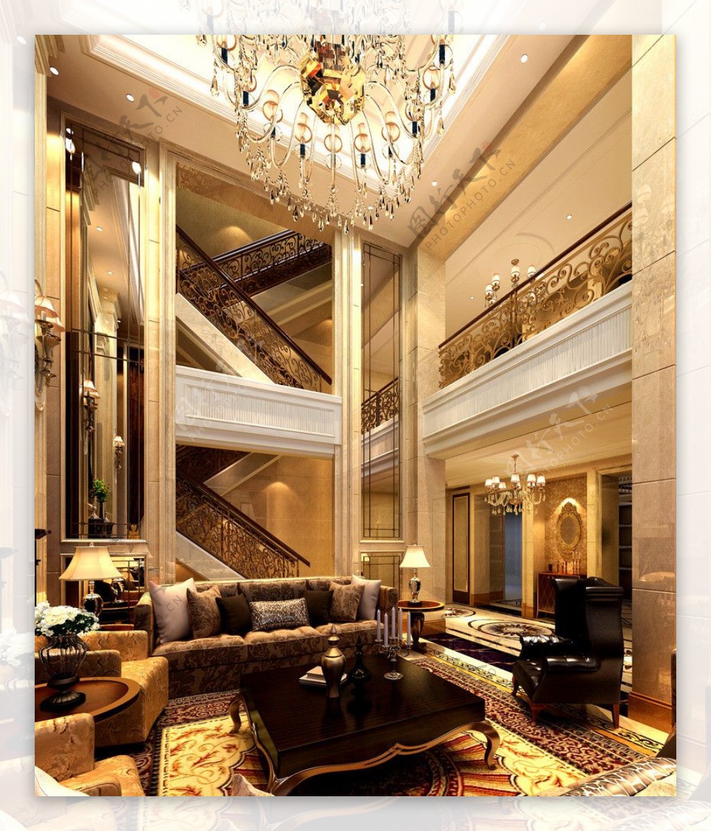 室内楼梯扶手图片,现代,效果图(第2页)_大山谷图库