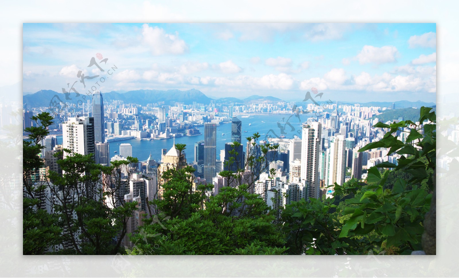 香港维多利亚港湾风光图片