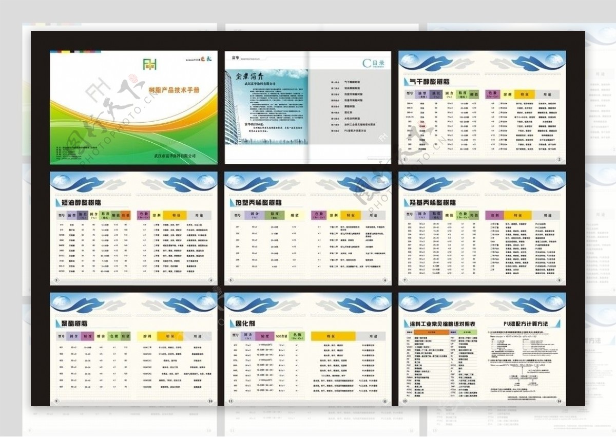 化工涂料画册图片