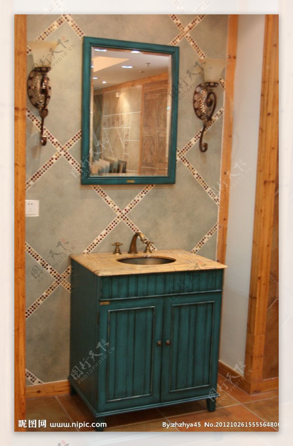 古典浴室柜图片