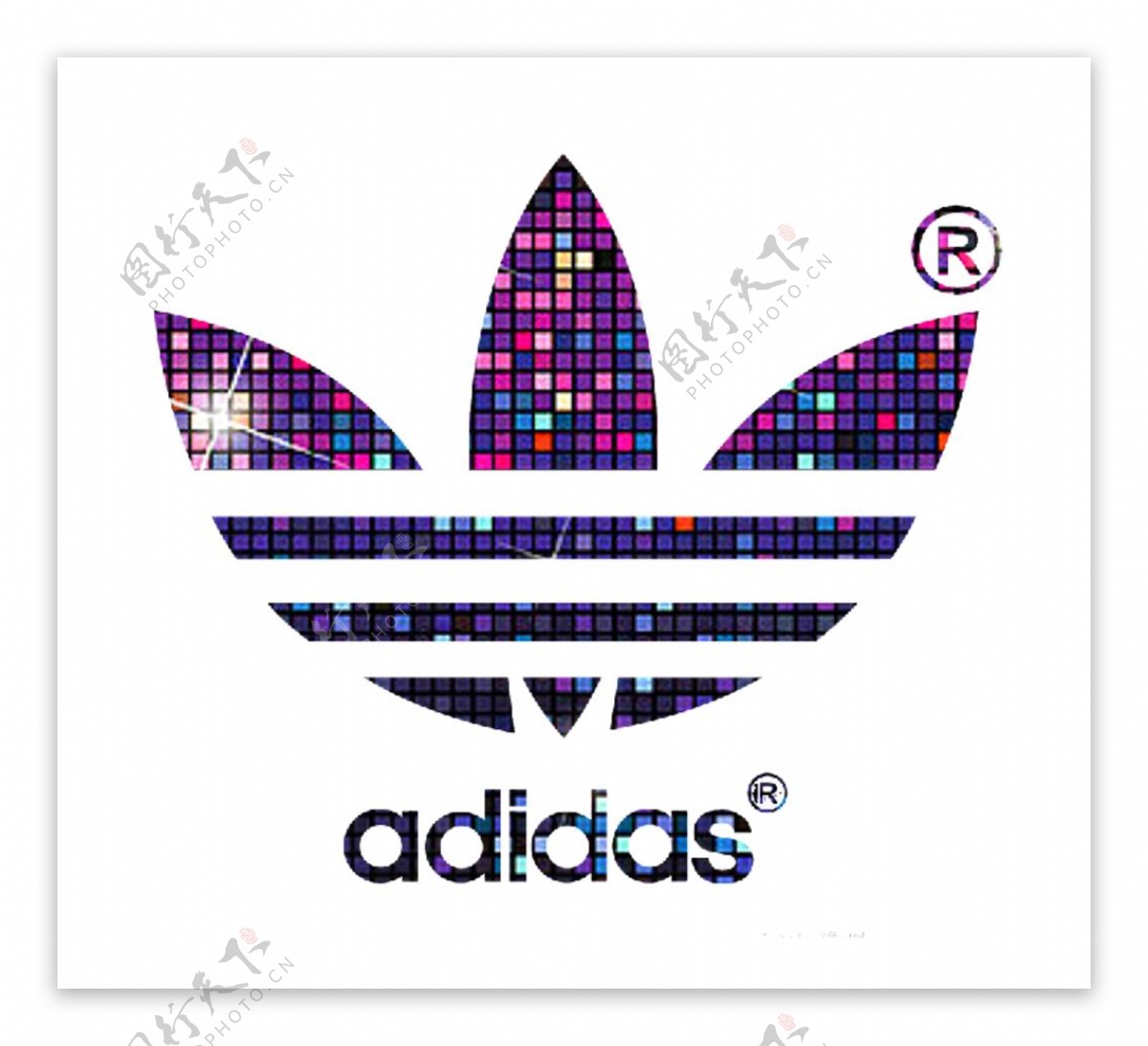 Black And White Adidas Logo