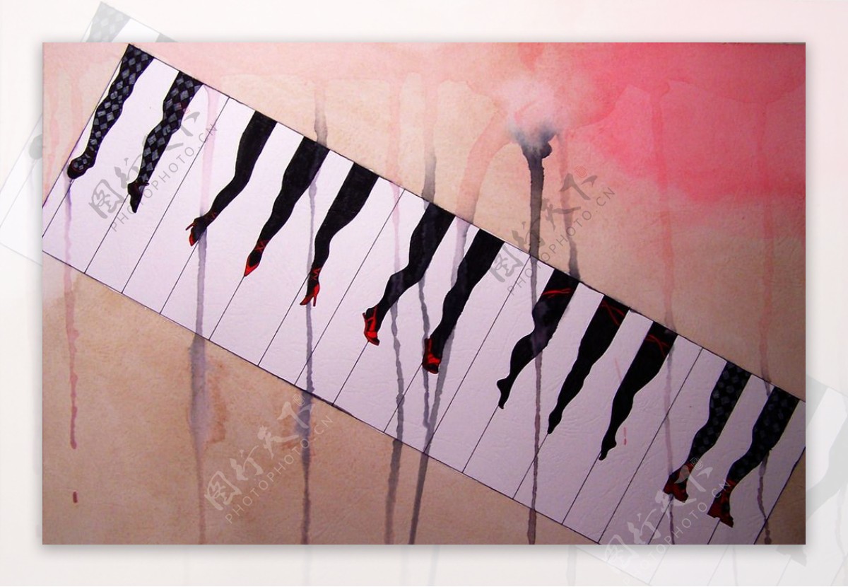 钢琴琴键图形图片