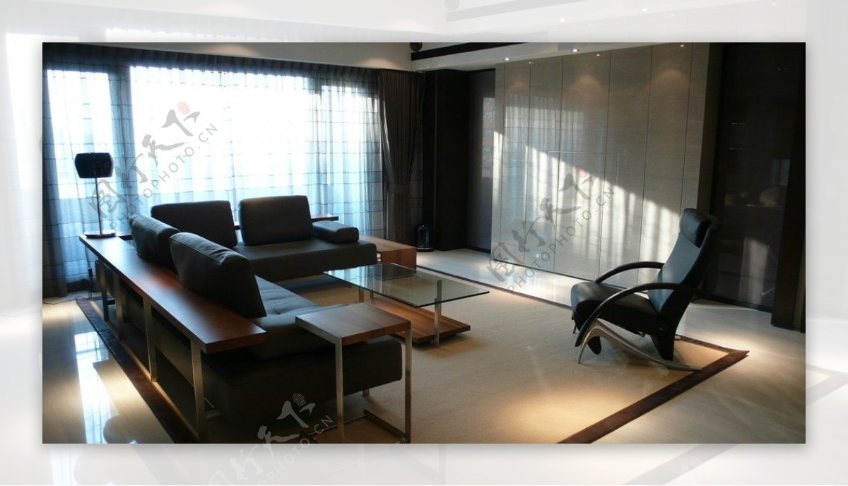 台北天母豪宅客厅图片