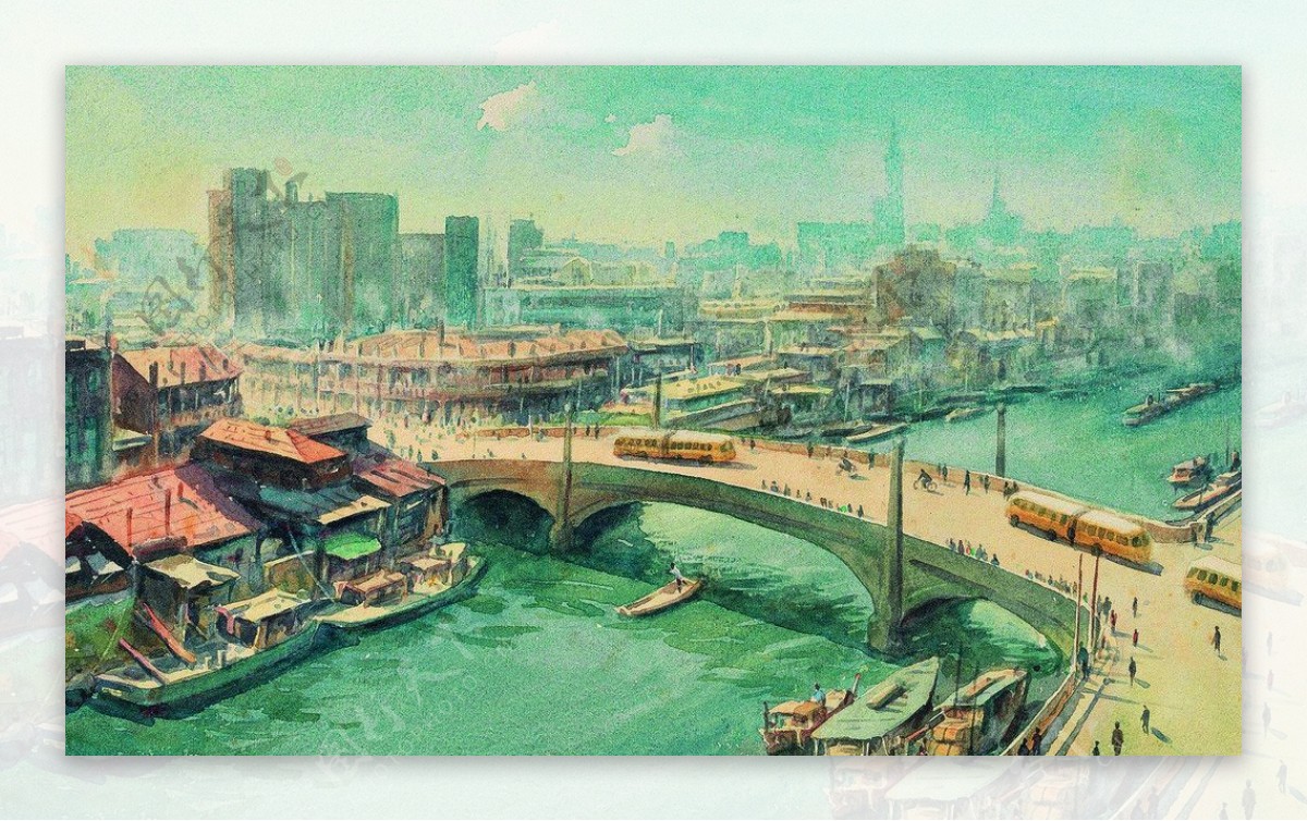 上海苏州河景图片