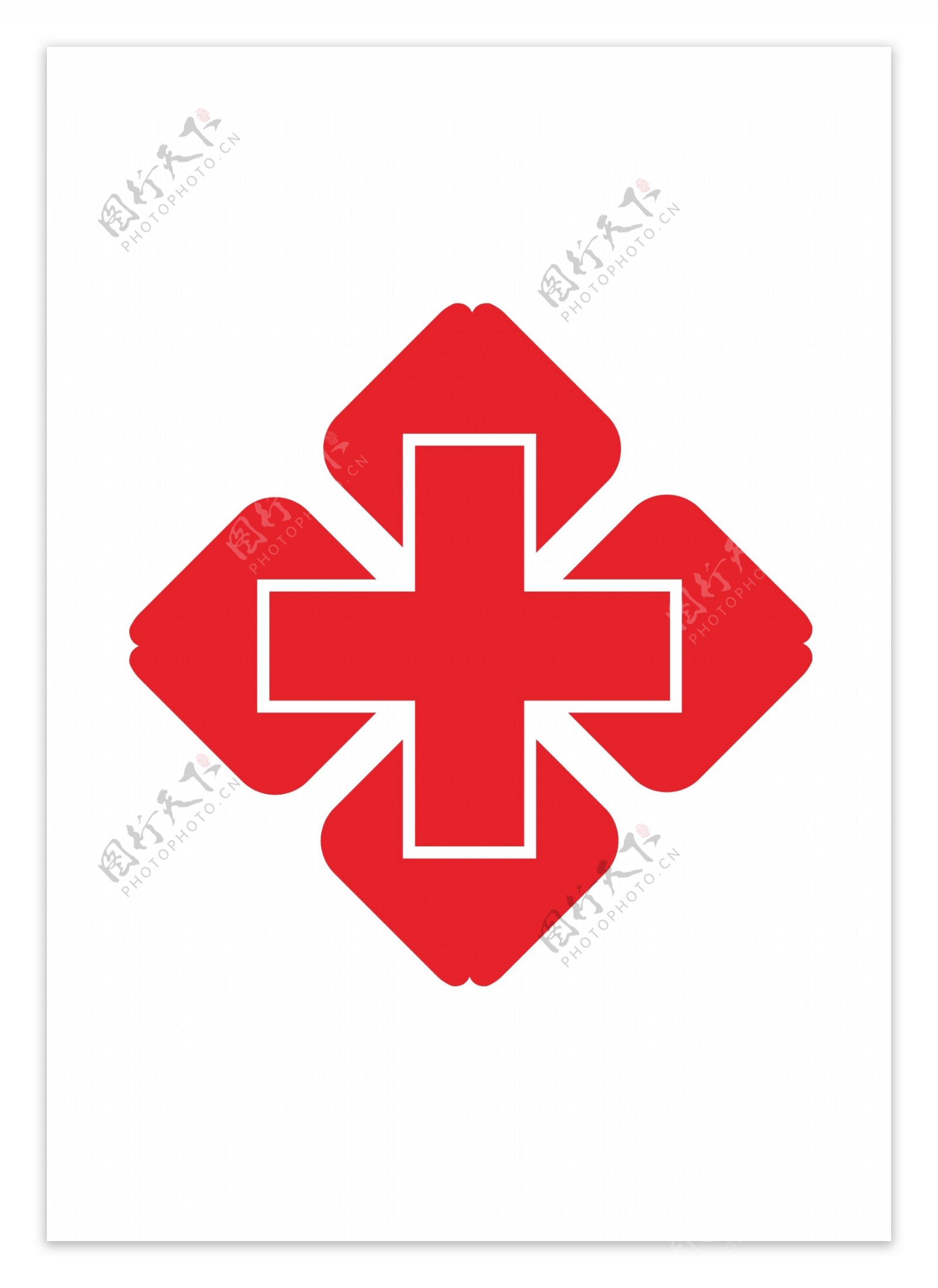 医院医护红色十字图标图片