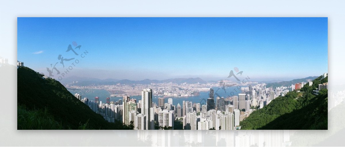 香港维港俯瞰图片