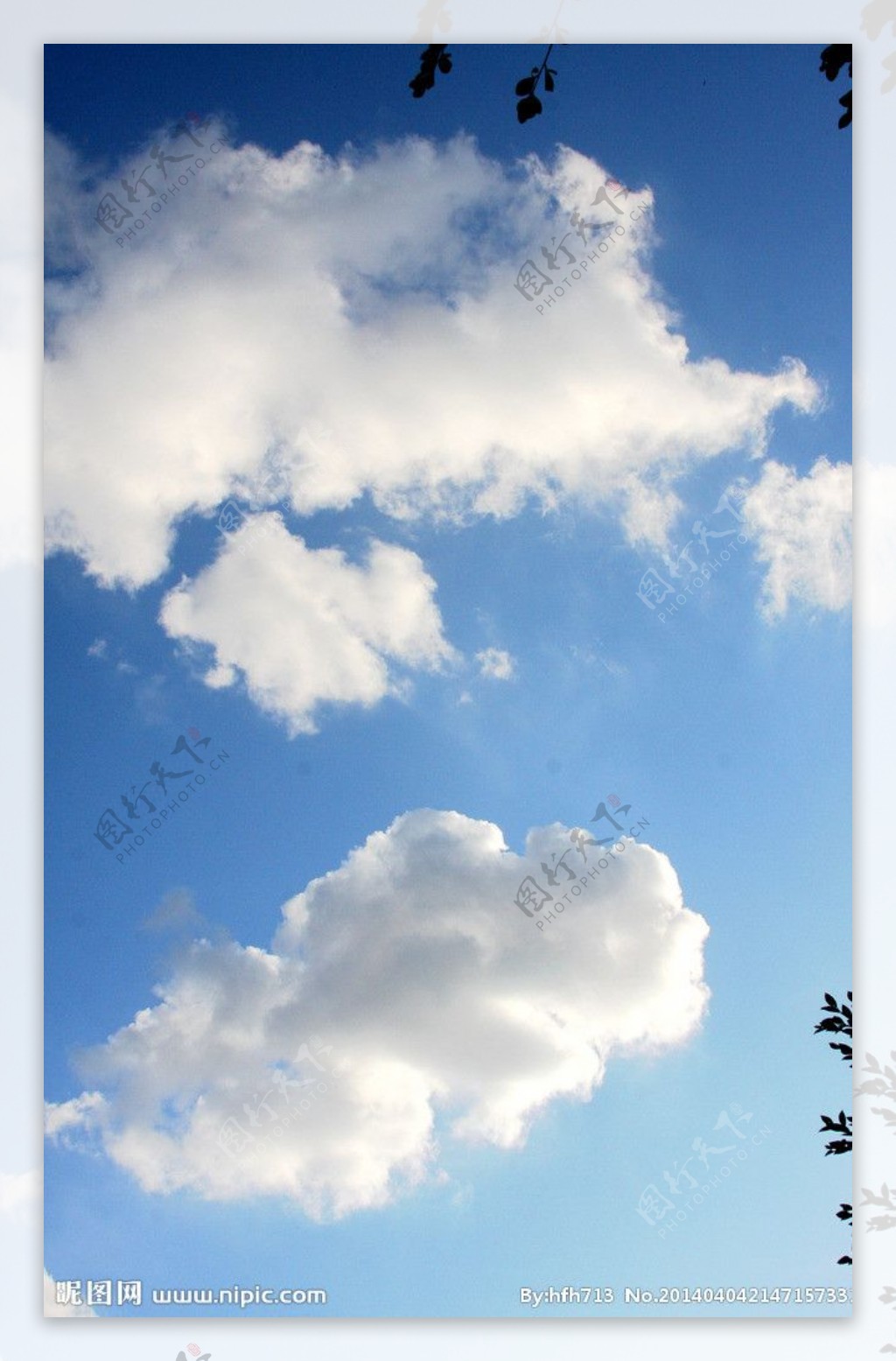 大朵白云图片