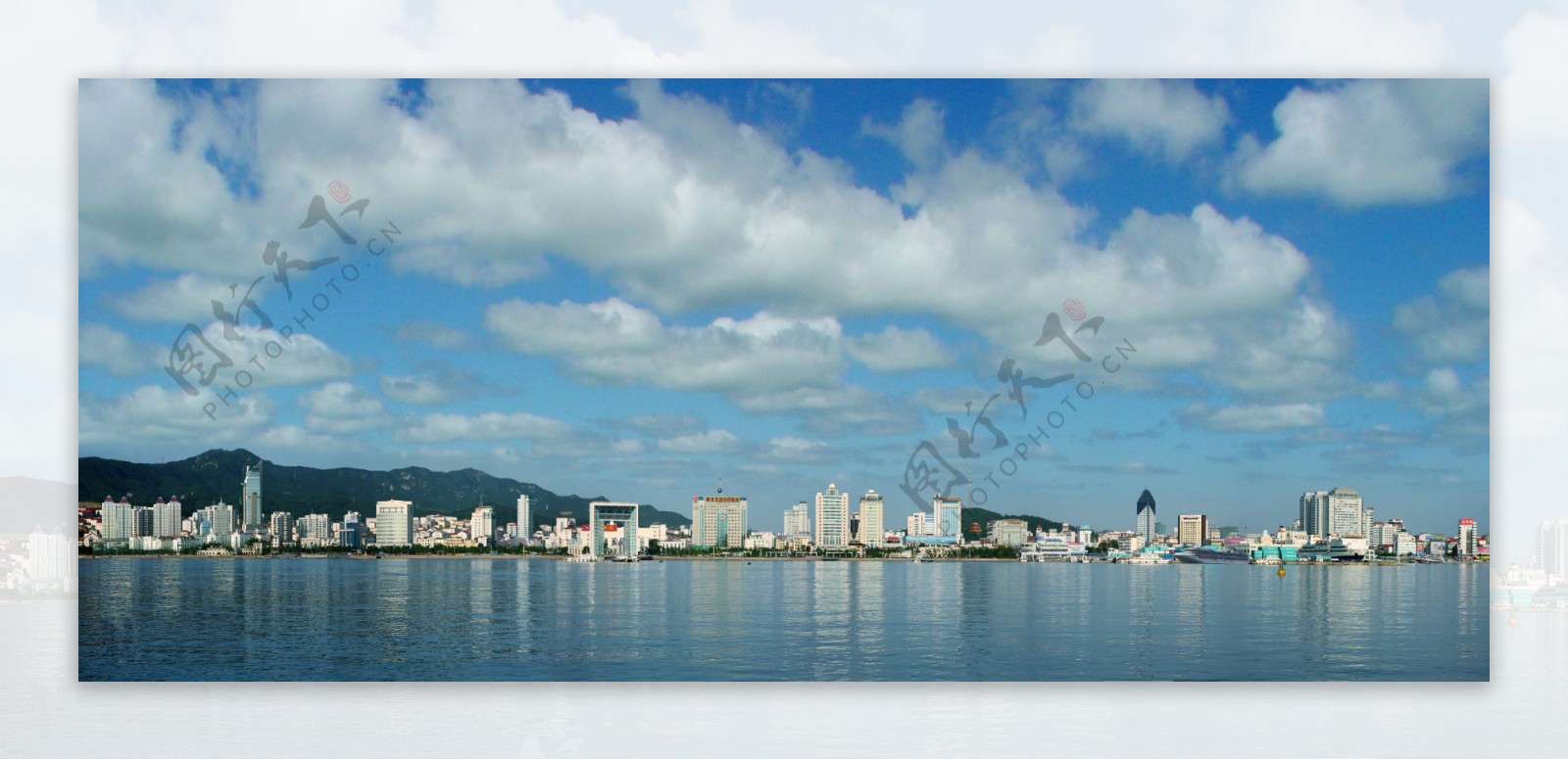 海上威海全景图图片