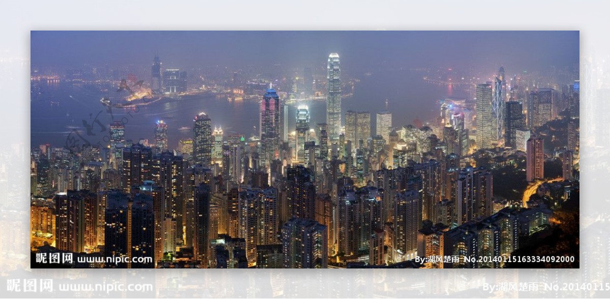旅游香港夜景图片