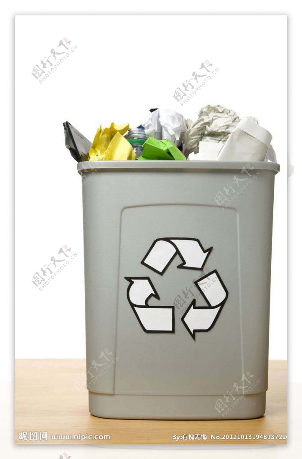 垃圾桶回收利用图片