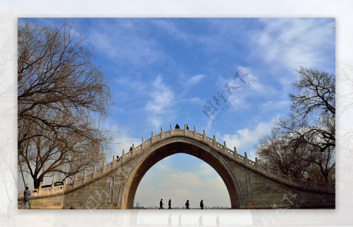 北京颐和园拱桥图片