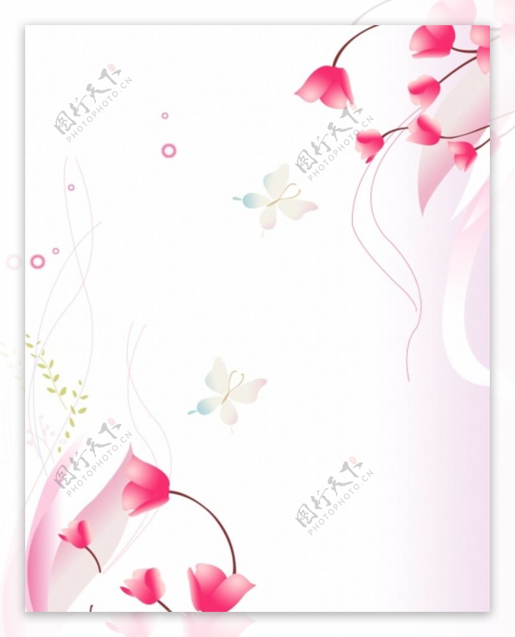 小花纹底板粉色花纹背景图片