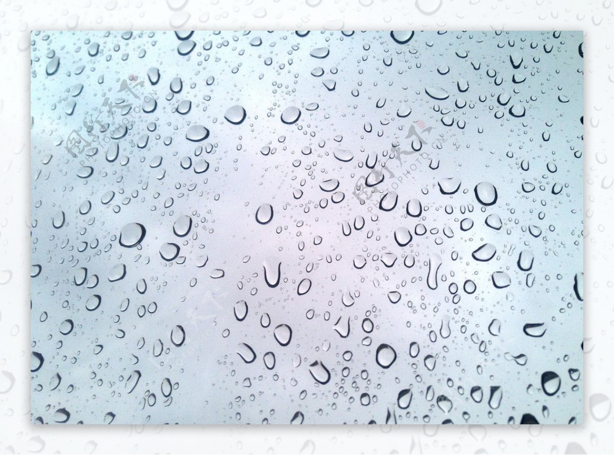 玻璃水滴雨滴梦图片