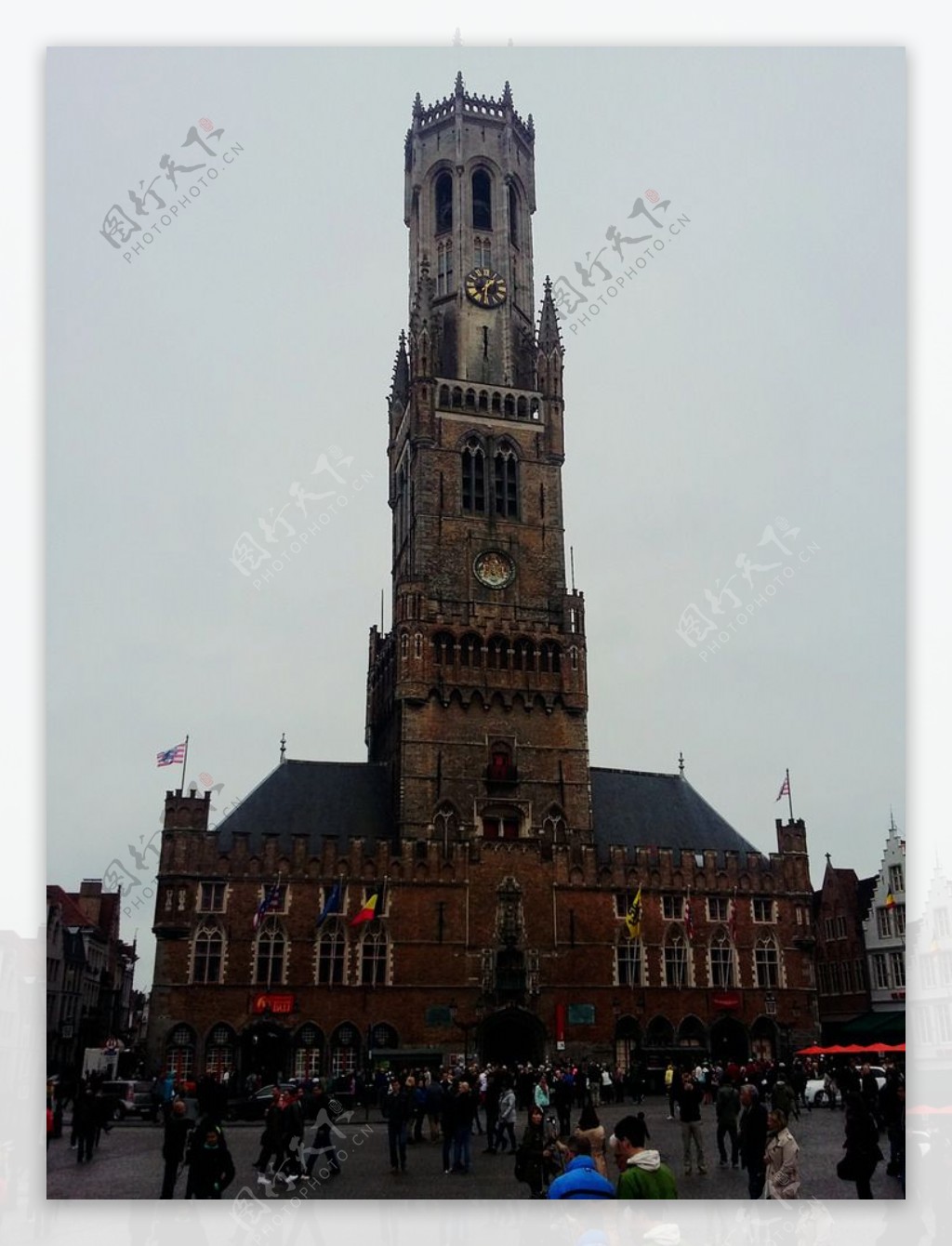 比利时广场钟楼图片
